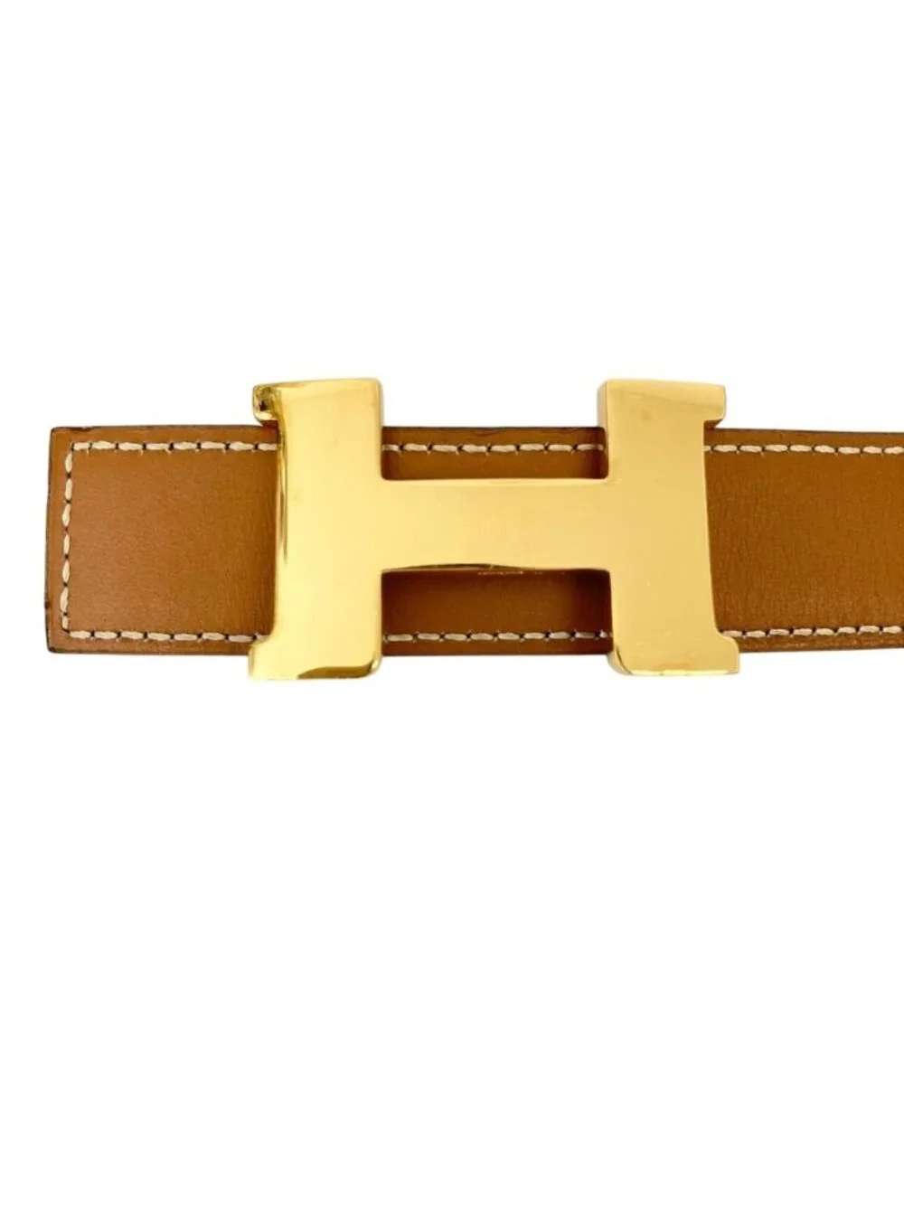 Hermes Vintage Constance 75 Belt Brown Black